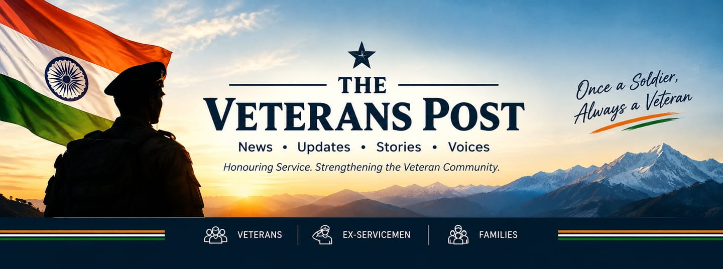 The Veterans Post: News • Updates • Stories • Voices. Honouring Service. Strengthening the Veteran Community. Once a Soldier, Always a Veteran — for veterans, ex-servicemen and families.